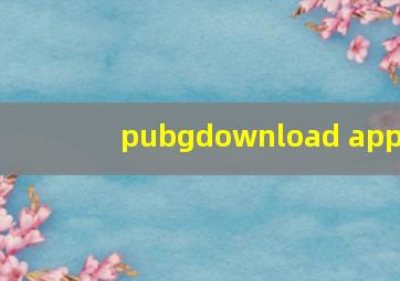 pubgdownload app